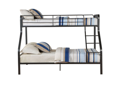Caius - Twin Long Queen Bunk Bed - Gun - The Sleep Loft - Online Mattress Showroom NYC