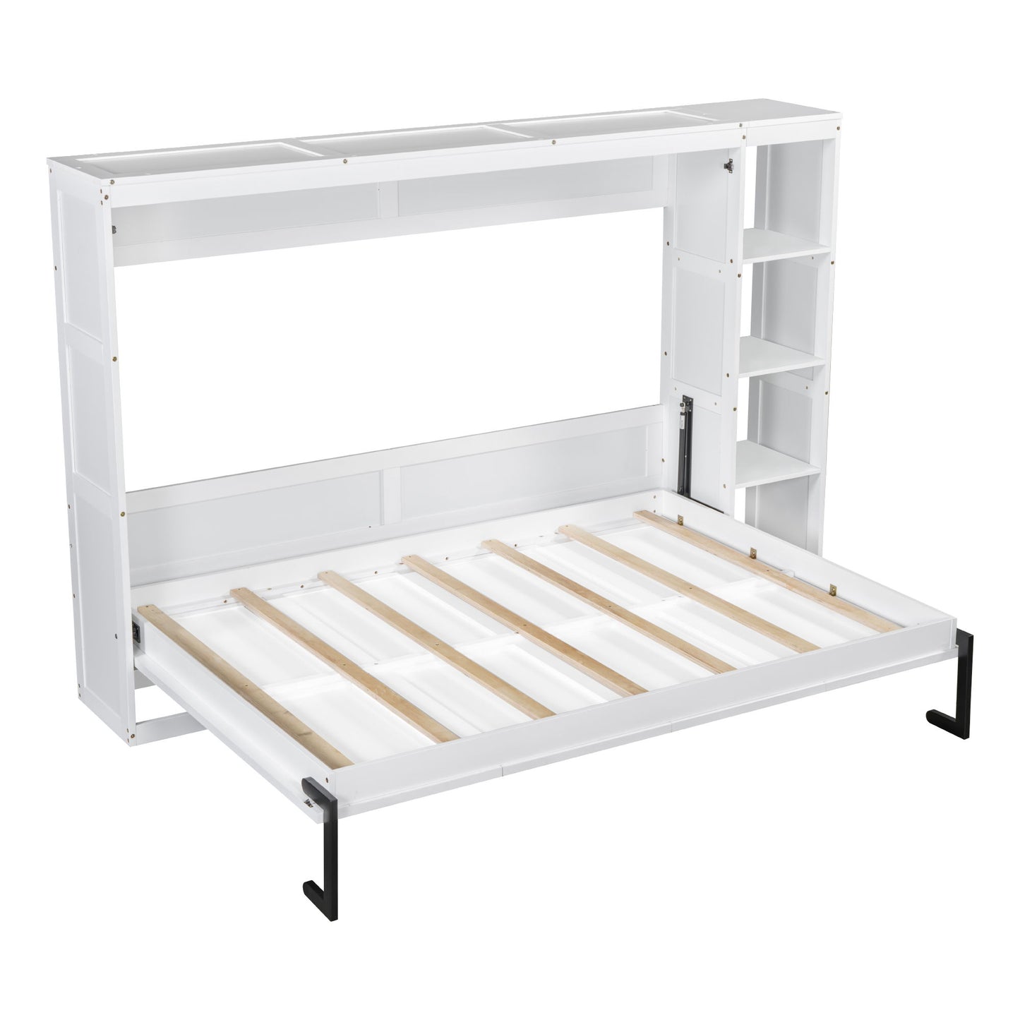 Murphy Bed With Bookshelf And Storage - The Sleep Loft - Online Mattress Showroom NYC