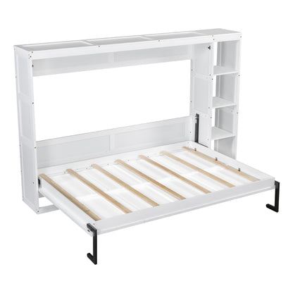 Murphy Bed With Bookshelf And Storage - The Sleep Loft - Online Mattress Showroom NYC