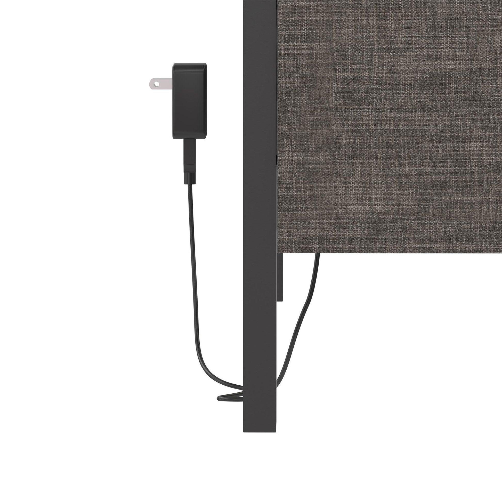 Paloma - Twin Bed With Dual USB Port - Linen - The Sleep Loft - Online Mattress Showroom NYC