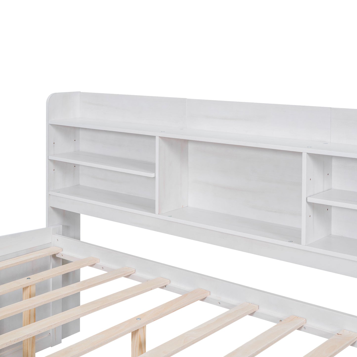 Captain Bed With Built In Bookshelves, 3 Storage Drawers, And Trundle - The Sleep Loft - Online Mattress Showroom NYC
