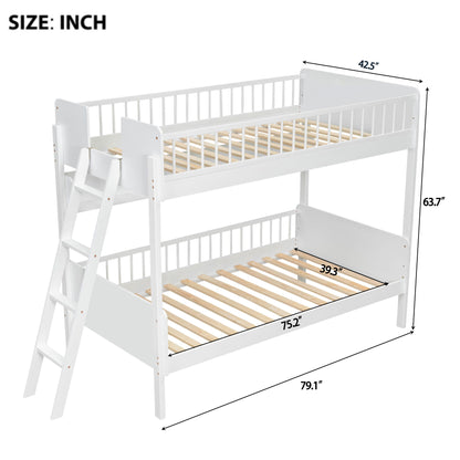 Bunk Bed With 3 Storage Shelves, Adjustable Ladder Left Or Right - The Sleep Loft - Online Mattress Showroom NYC