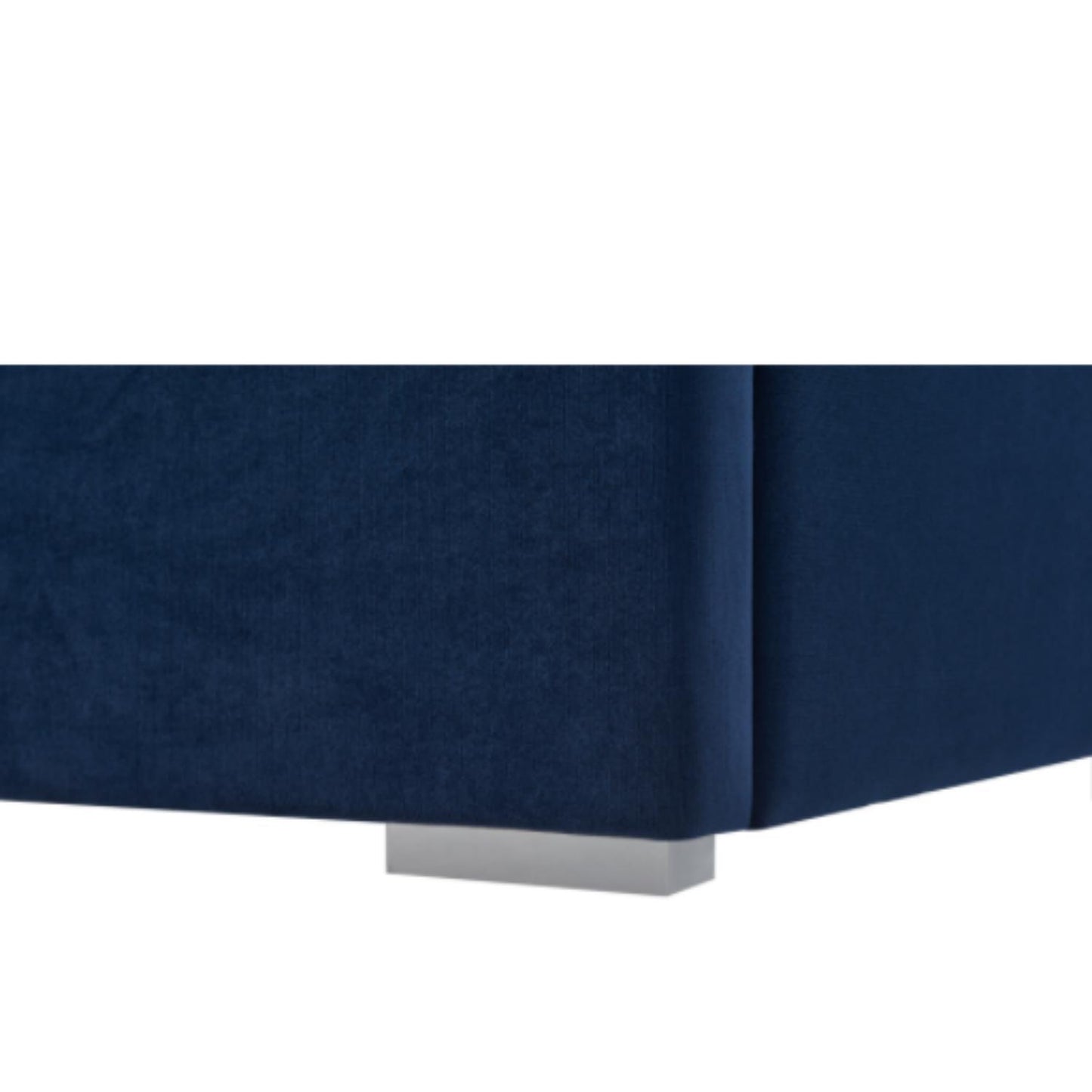Upholstered Bed Frame With Vertical Channel Tufted Wingback Headboard - The Sleep Loft - Online Mattress Showroom NYC