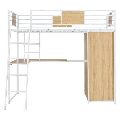 Loft Bed With L Shape Desk And Wardrobe - The Sleep Loft - Online Mattress Showroom NYC