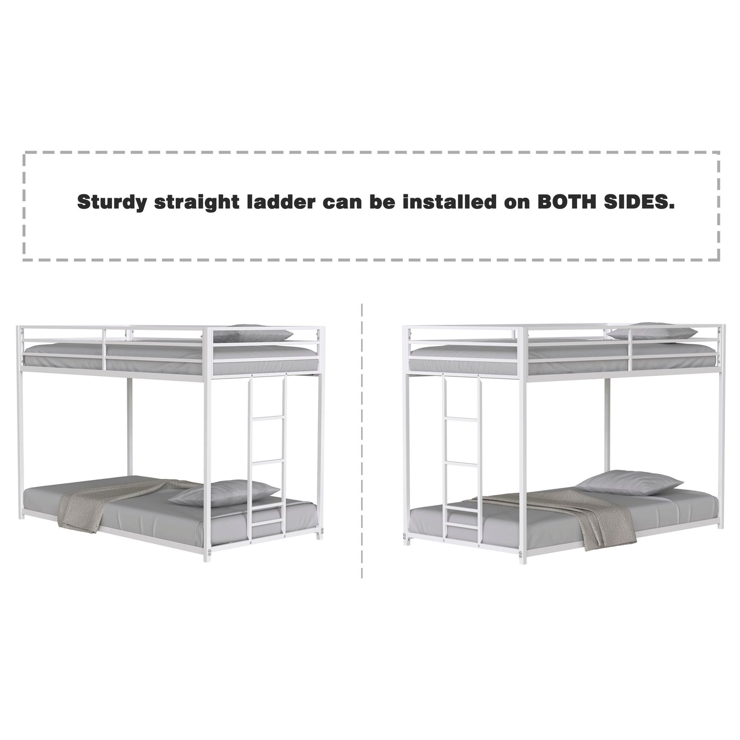 Adam - Metal Bunk Bed - The Sleep Loft - Online Mattress Showroom NYC