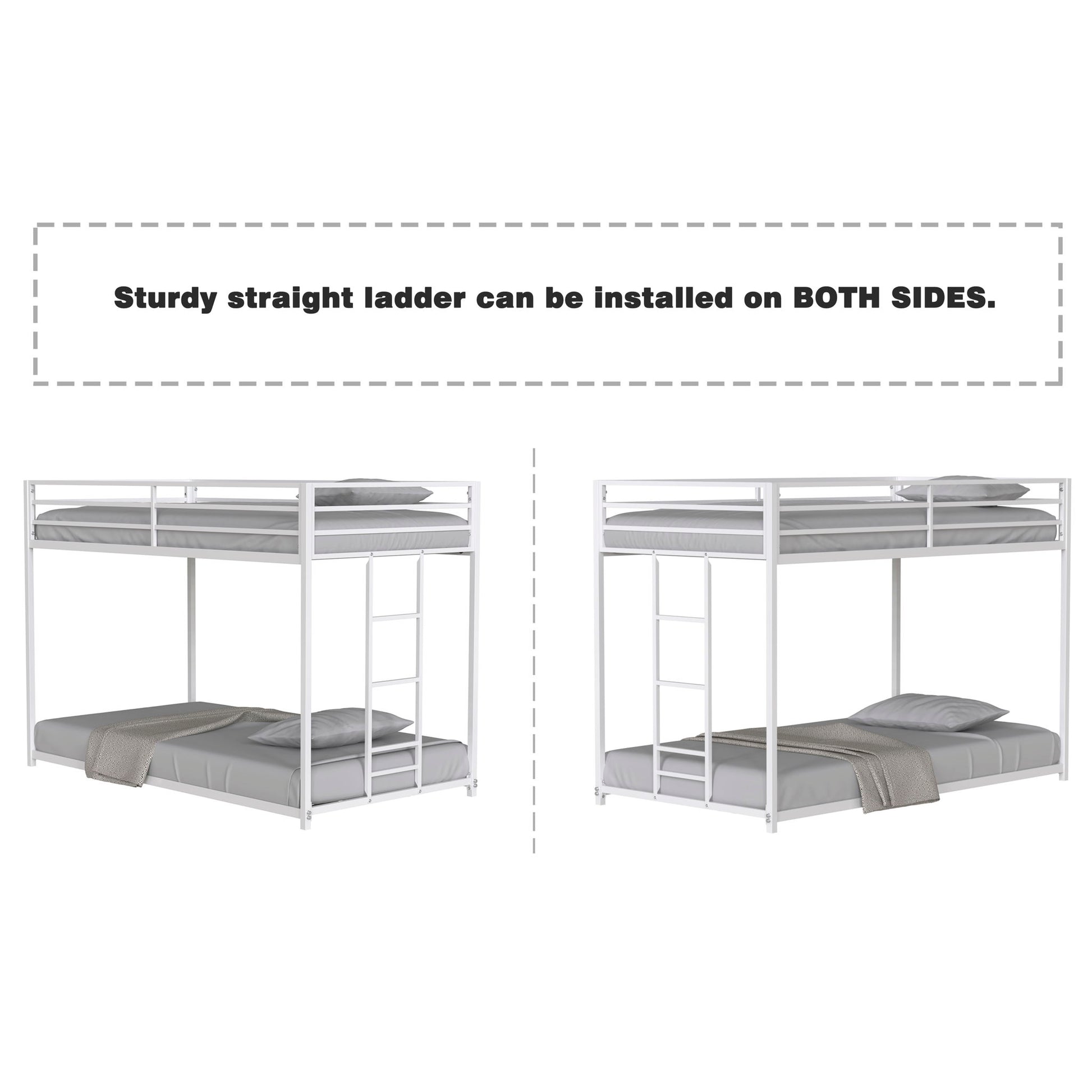 Adam - Metal Bunk Bed - The Sleep Loft - Online Mattress Showroom NYC