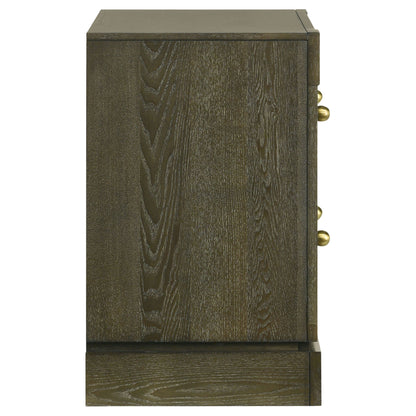 Sundance - 2 Drawer Nightstand - Dark Brown - The Sleep Loft - Online Mattress Showroom NYC