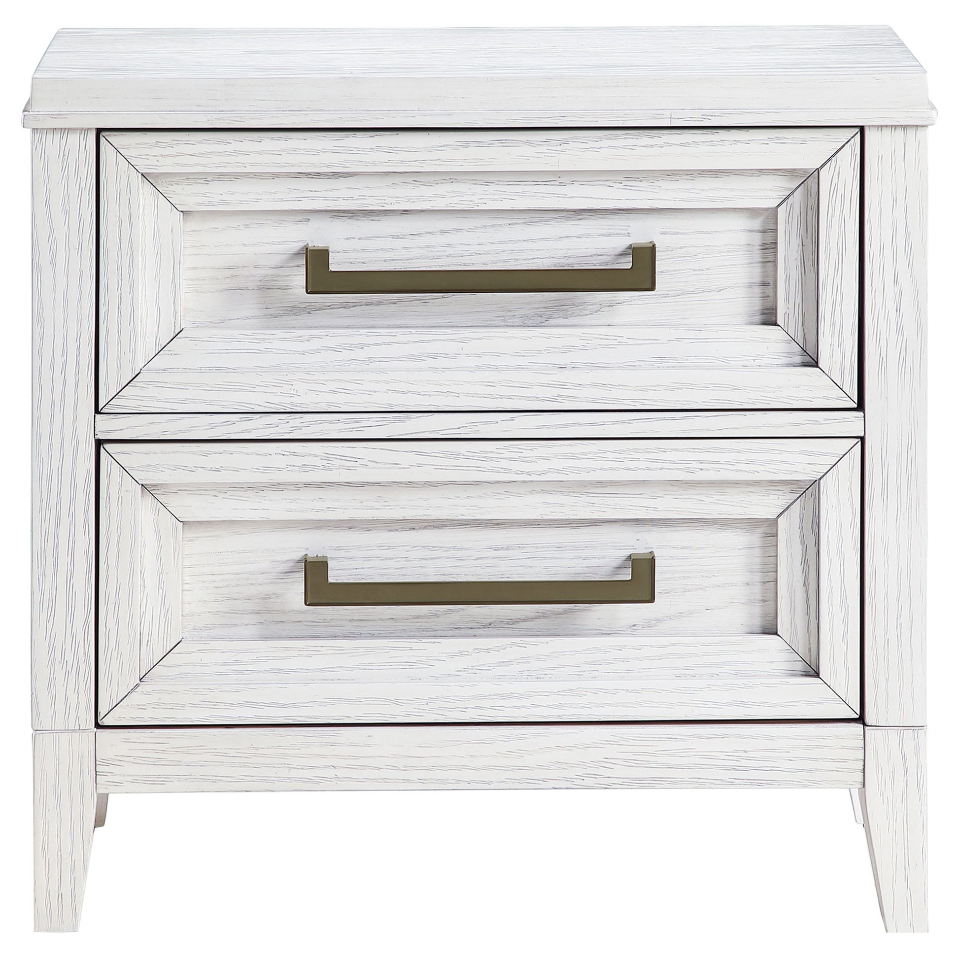 Avril - 2 Drawer Nightstand - White - The Sleep Loft - Online Mattress Showroom NYC