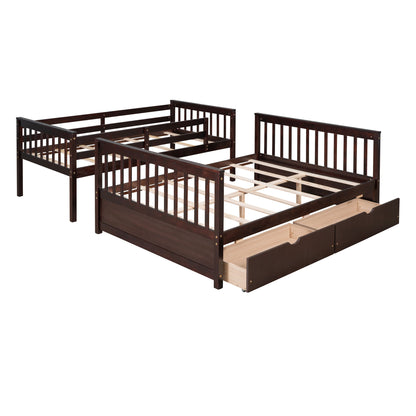 Bunk Bed With Ladders And 2 Storage Drawers - The Sleep Loft - Online Mattress Showroom NYC