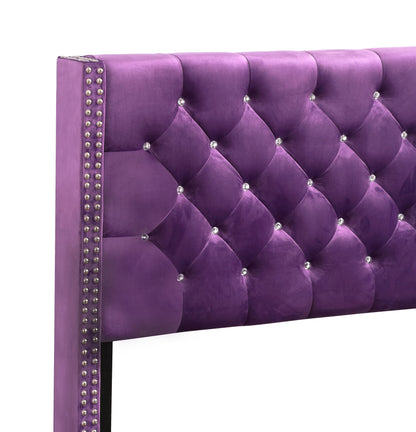 Upholstered Nailhead Trim Chic Bed - The Sleep Loft - Online Mattress Showroom NYC