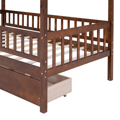 House Bed With 2 Drawers - The Sleep Loft - Online Mattress Showroom NYC