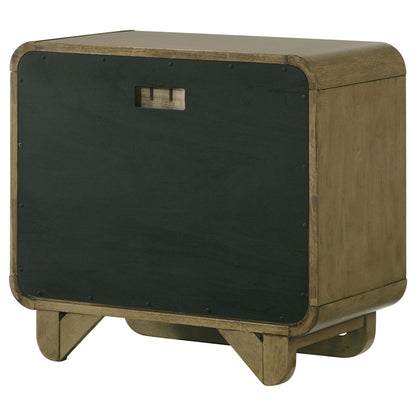 Tully - 2 Drawer Nightstand - Nutmeg Brown - The Sleep Loft - Online Mattress Showroom NYC