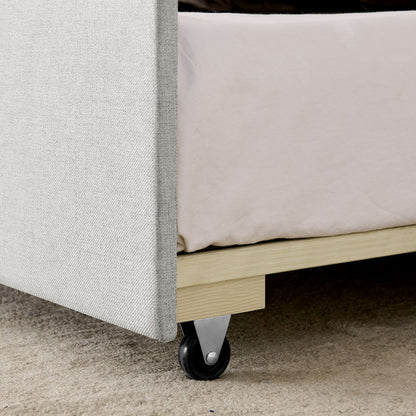 Daybed With Pop Up Trundle And USB Charging Armrest - The Sleep Loft - Online Mattress Showroom NYC
