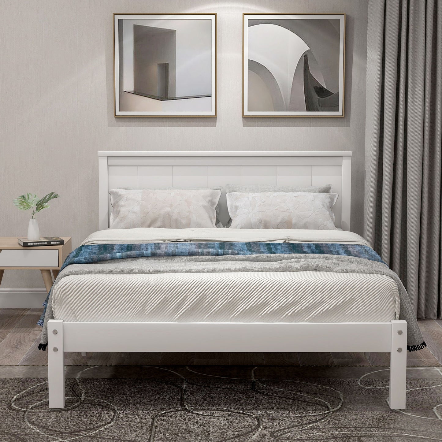 Platform Bed Frame With Headboard - The Sleep Loft - Online Mattress Showroom NYC