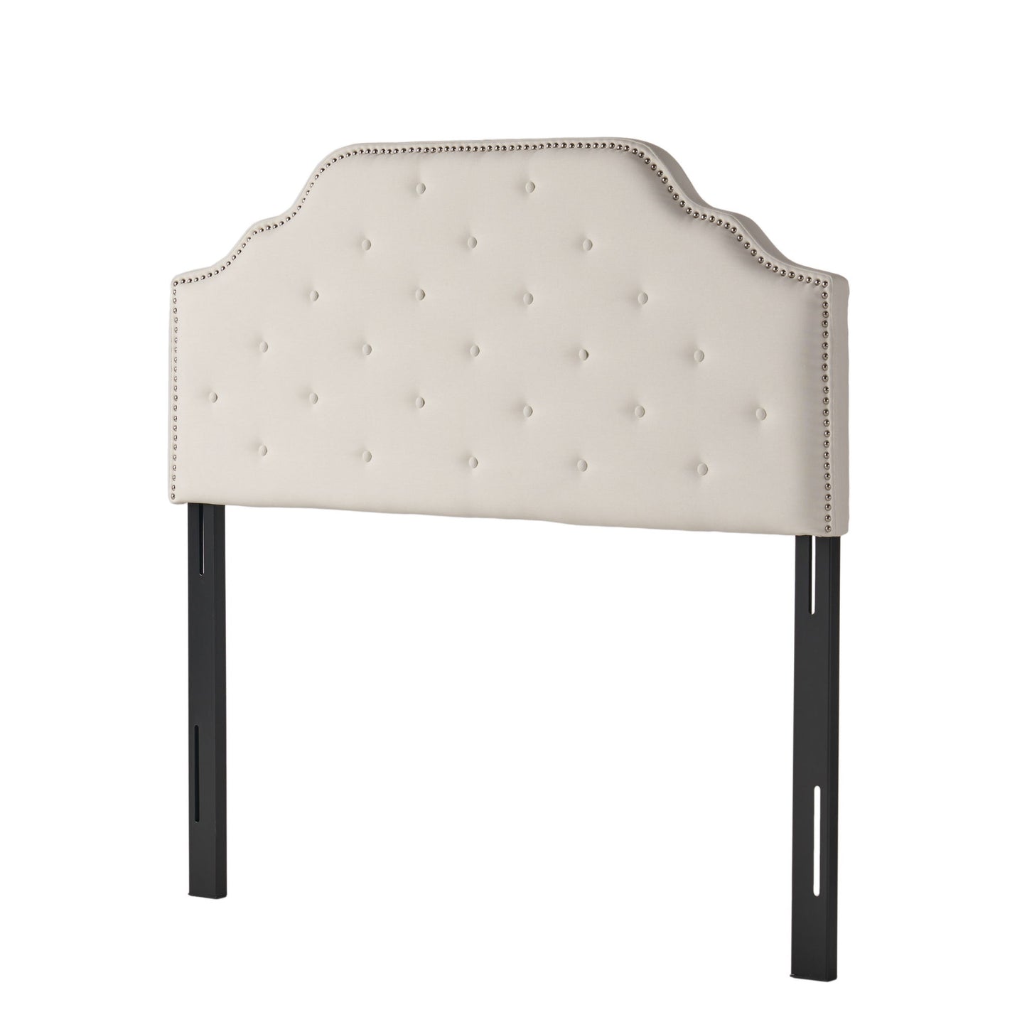 Charismatic - Size Headboard With Button Tufting And Nailhead Trim - The Sleep Loft - Online Mattress Showroom NYC
