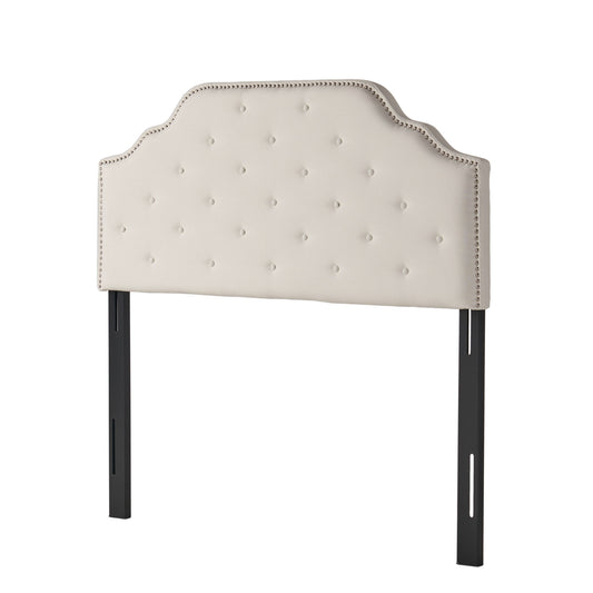 Charismatic - Size Headboard With Button Tufting And Nailhead Trim - The Sleep Loft - Online Mattress Showroom NYC