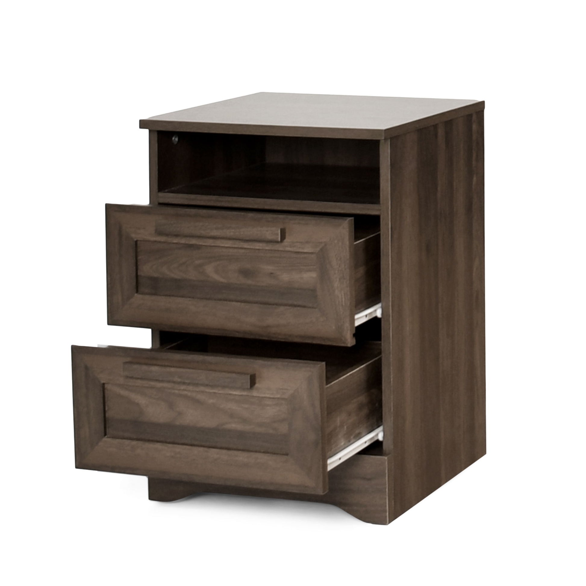 Broxon - Rustic Drawer Nightstand - The Sleep Loft - Online Mattress Showroom NYC