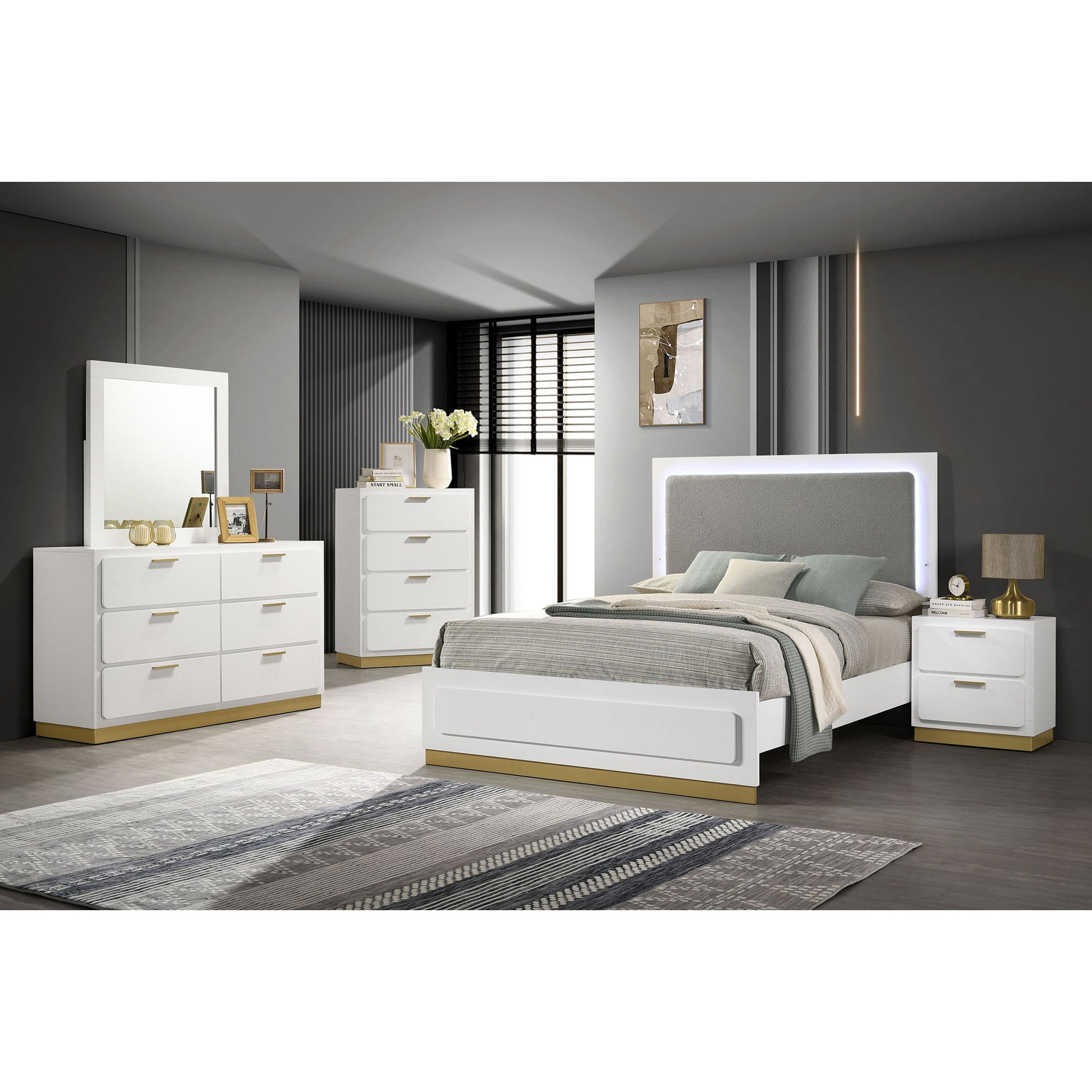 Sophia - 2 Drawer Nightstand - The Sleep Loft - Online Mattress Showroom NYC