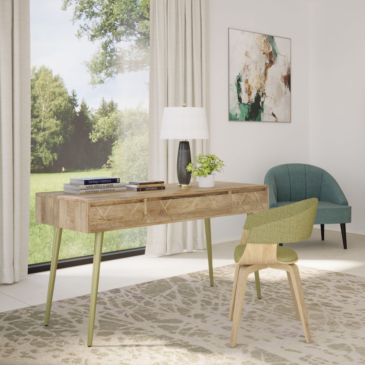 Jager - Desk - Natural - The Sleep Loft - Online Mattress Showroom NYC