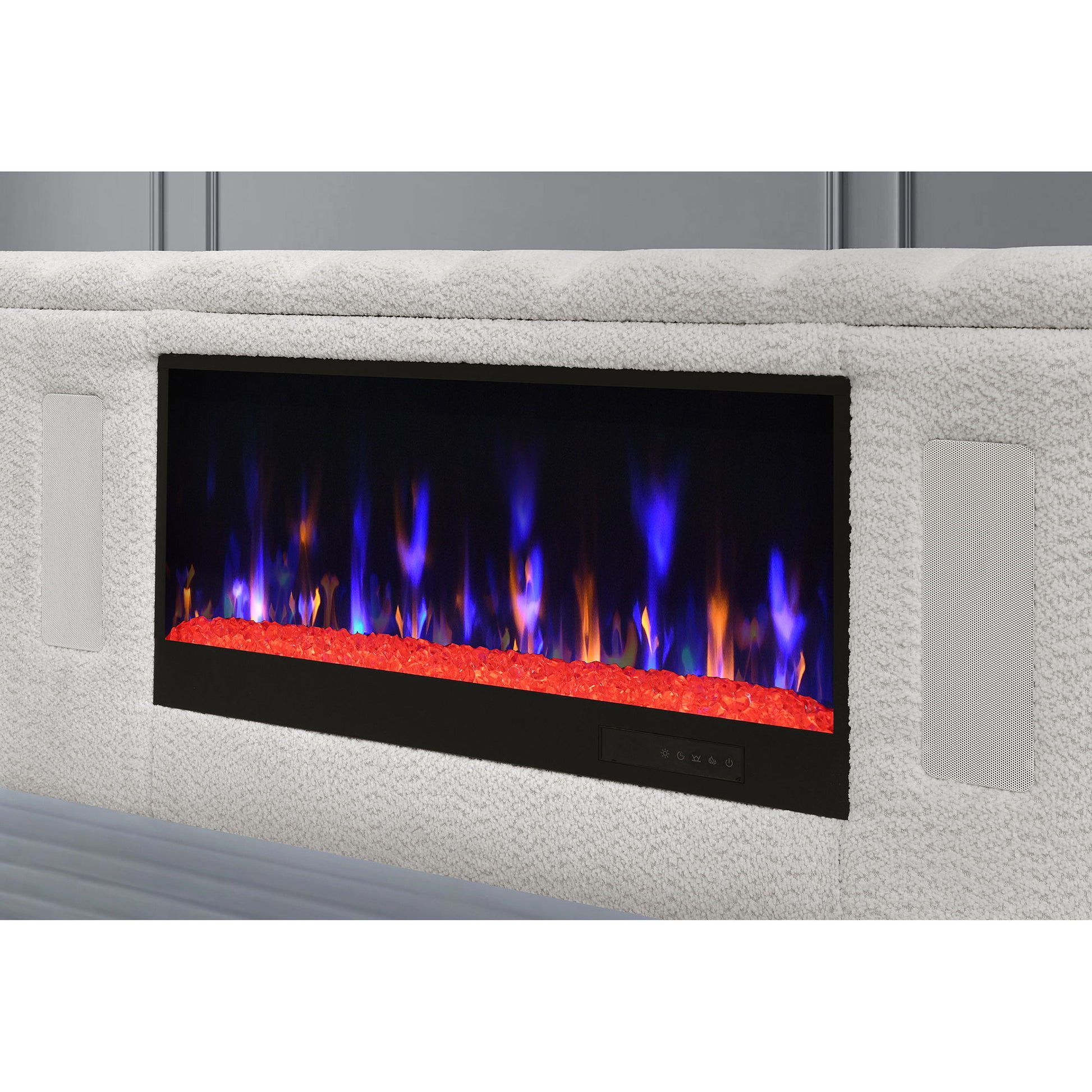 Isaiah - Bed With TV Lift-LED Speakers And Fireplace - The Sleep Loft - Online Mattress Showroom NYC