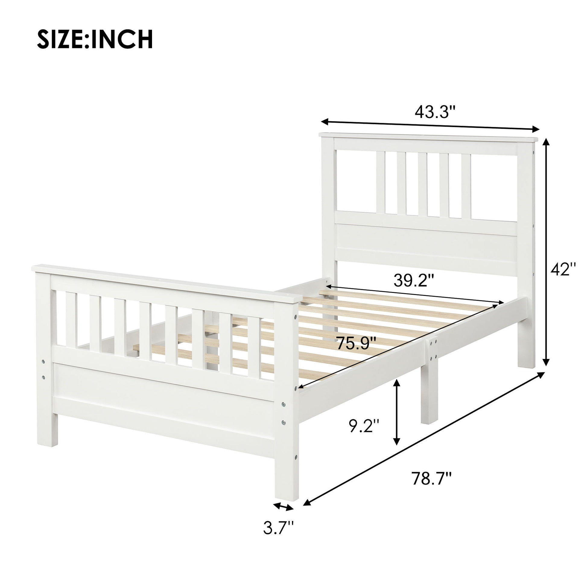 Platform Bed With Paneled Headboard And Footboard - The Sleep Loft - Online Mattress Showroom NYC