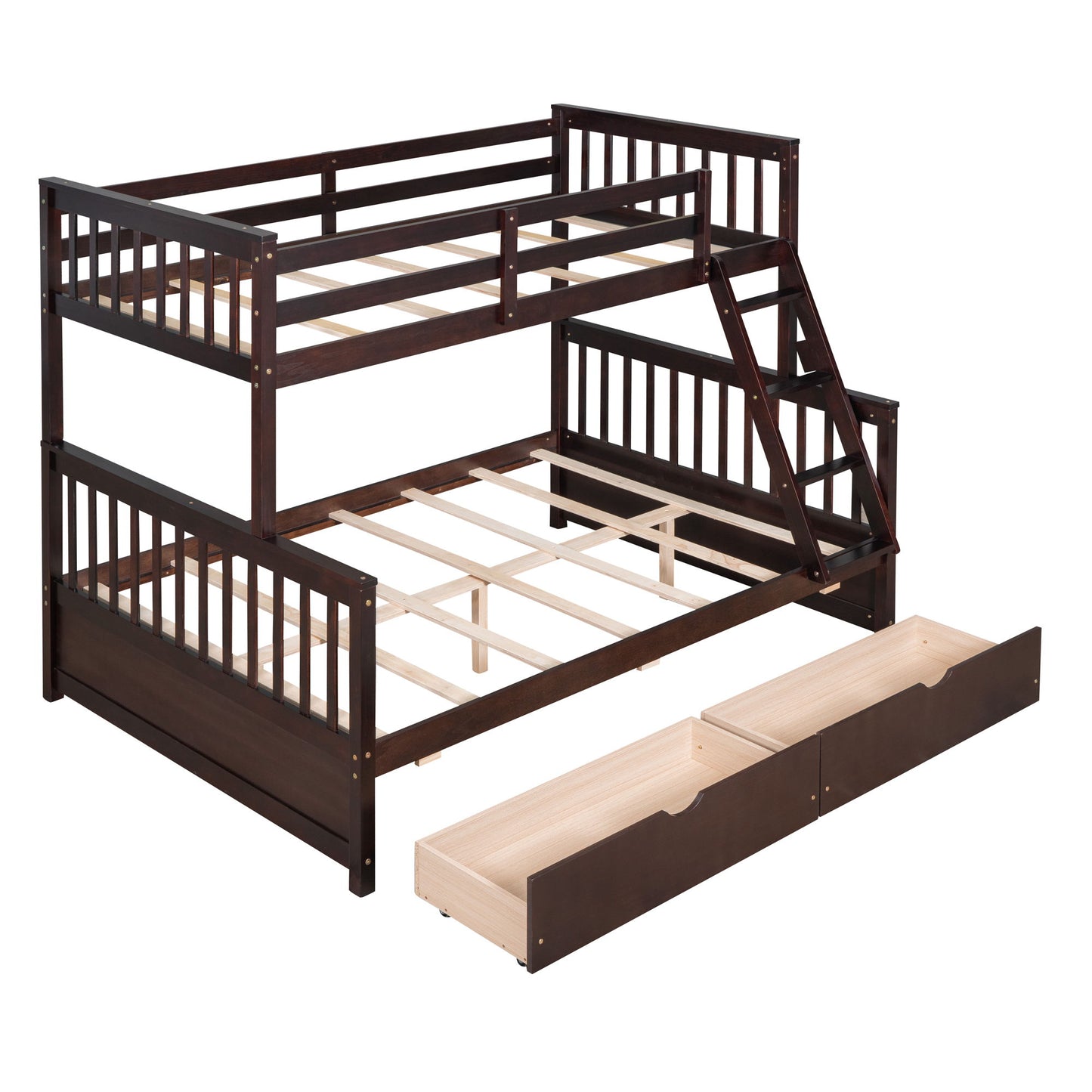 Bunk Bed With Ladders And 2 Storage Drawers - The Sleep Loft - Online Mattress Showroom NYC