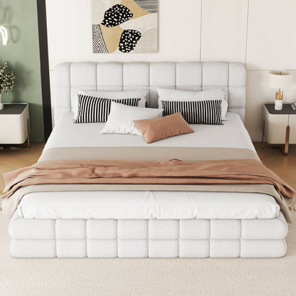 Upholstered Platform Bed With Headboard - The Sleep Loft - Online Mattress Showroom NYC