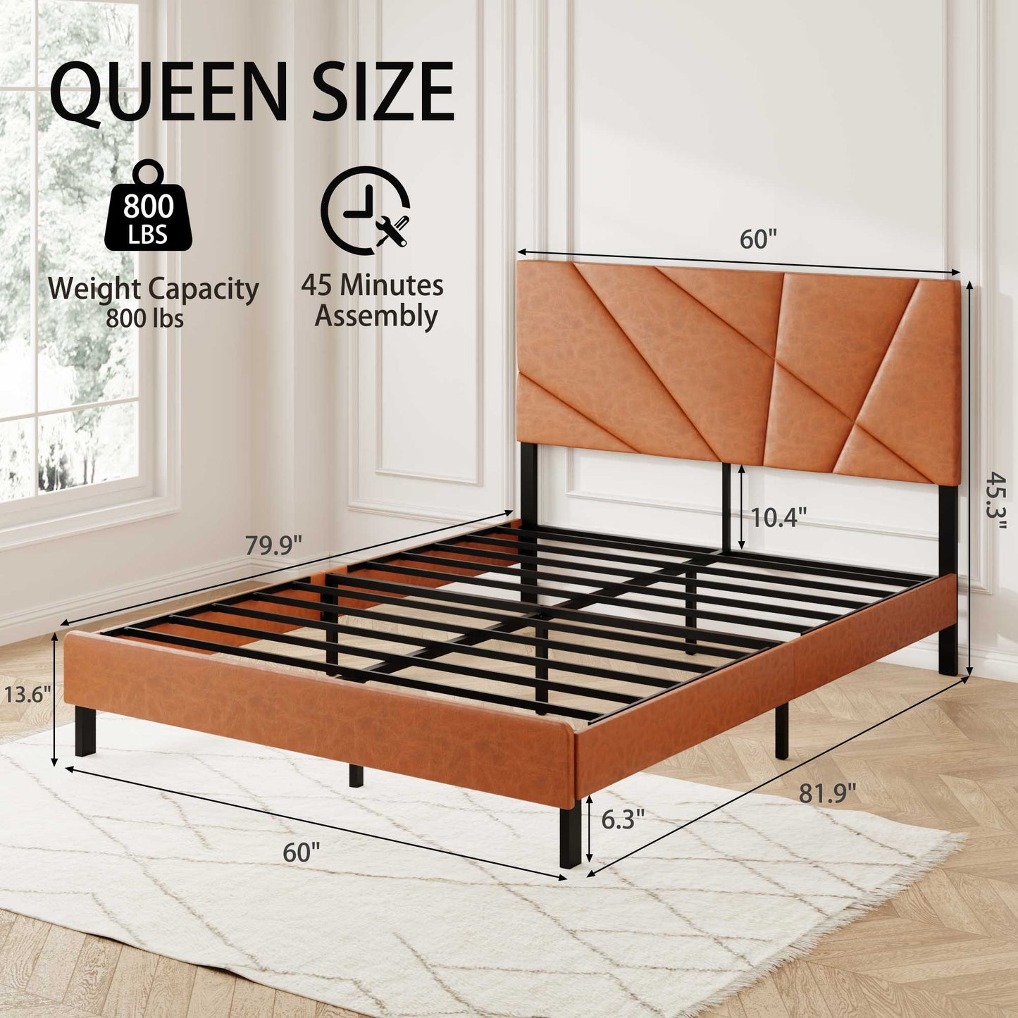 Vintage Under Bed Storage And Square Platform Design