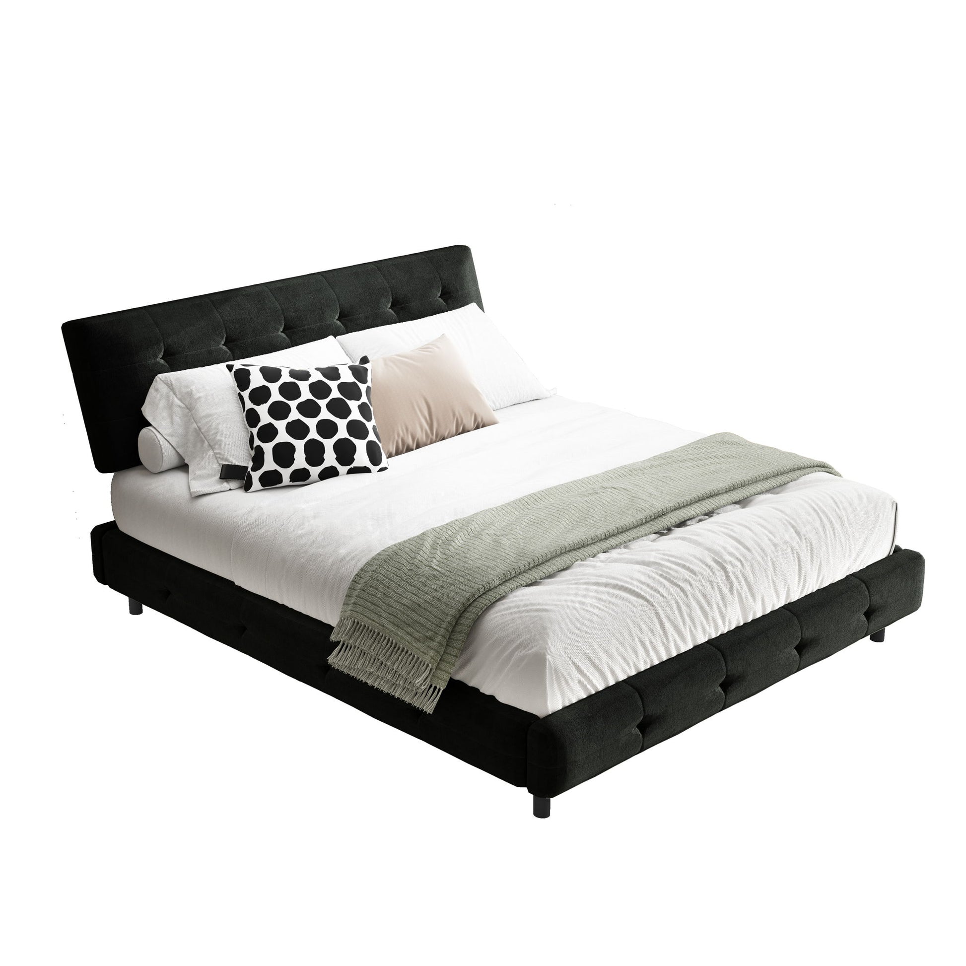 Tufted Headboard With Extra-Large Ultra-Soft Cloud Pillow Design - The Sleep Loft - Online Mattress Showroom NYC