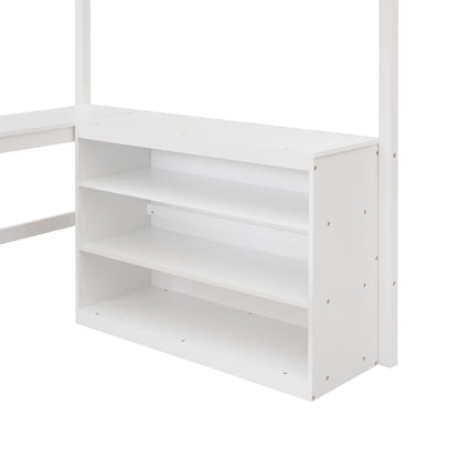 Loft Bed With Shelves With Desk - The Sleep Loft - Online Mattress Showroom NYC