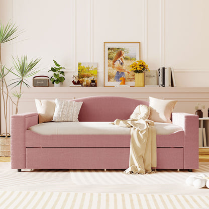 Upholstered Daybed With Storage Armrests, Trundle And Latest Integrated tooth Audio System - The Sleep Loft - Online Mattress Showroom NYC