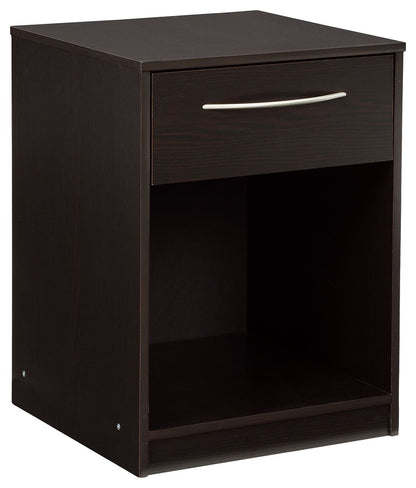 Finch - One Drawer Night Stand - Black - The Sleep Loft - Online Mattress Showroom NYC