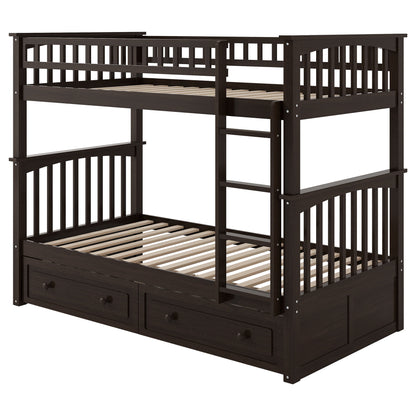 Bunk Bed With Drawers, Convertible Design - The Sleep Loft - Online Mattress Showroom NYC