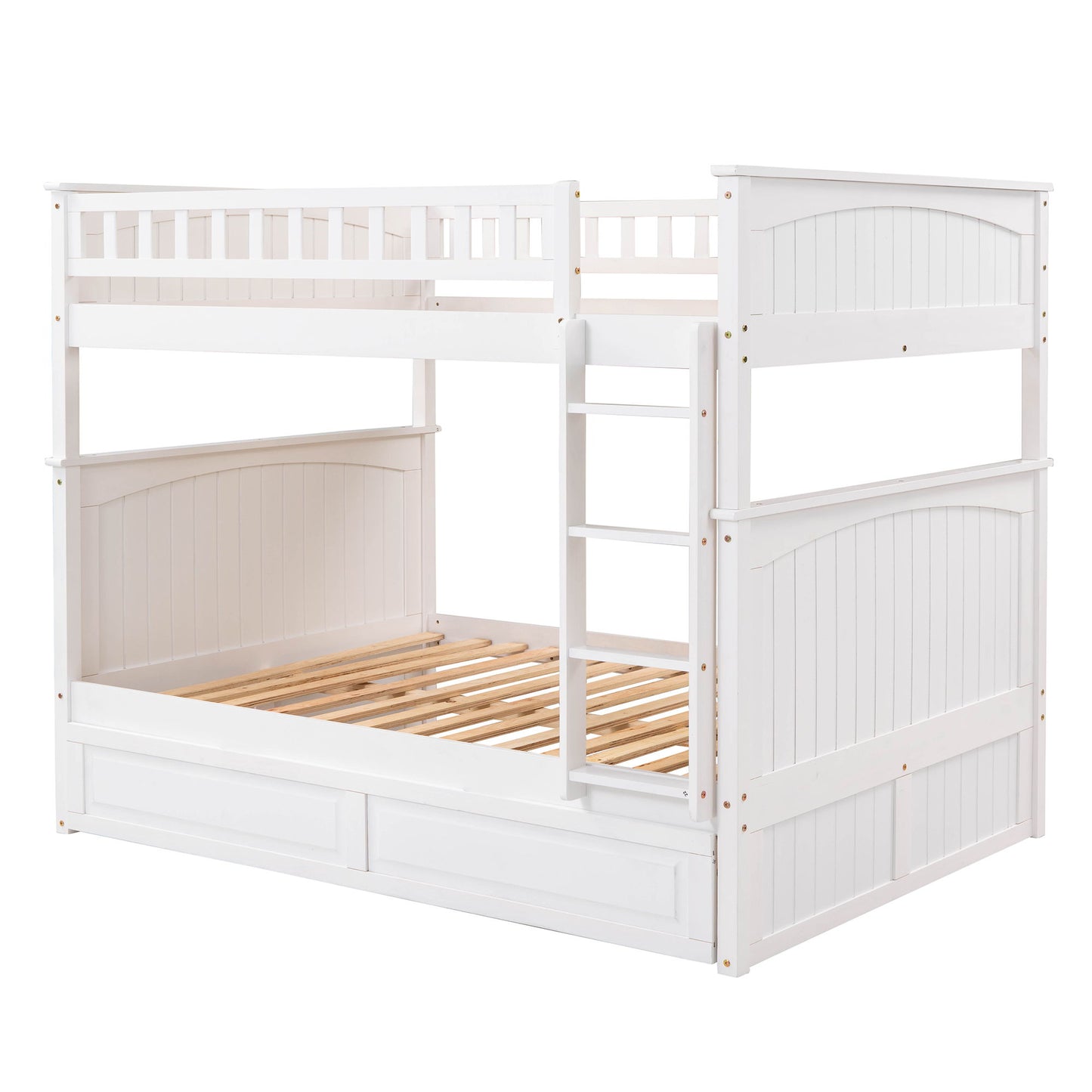Bunk Bed With Twin Size Trundle, Guardrails - The Sleep Loft - Online Mattress Showroom NYC