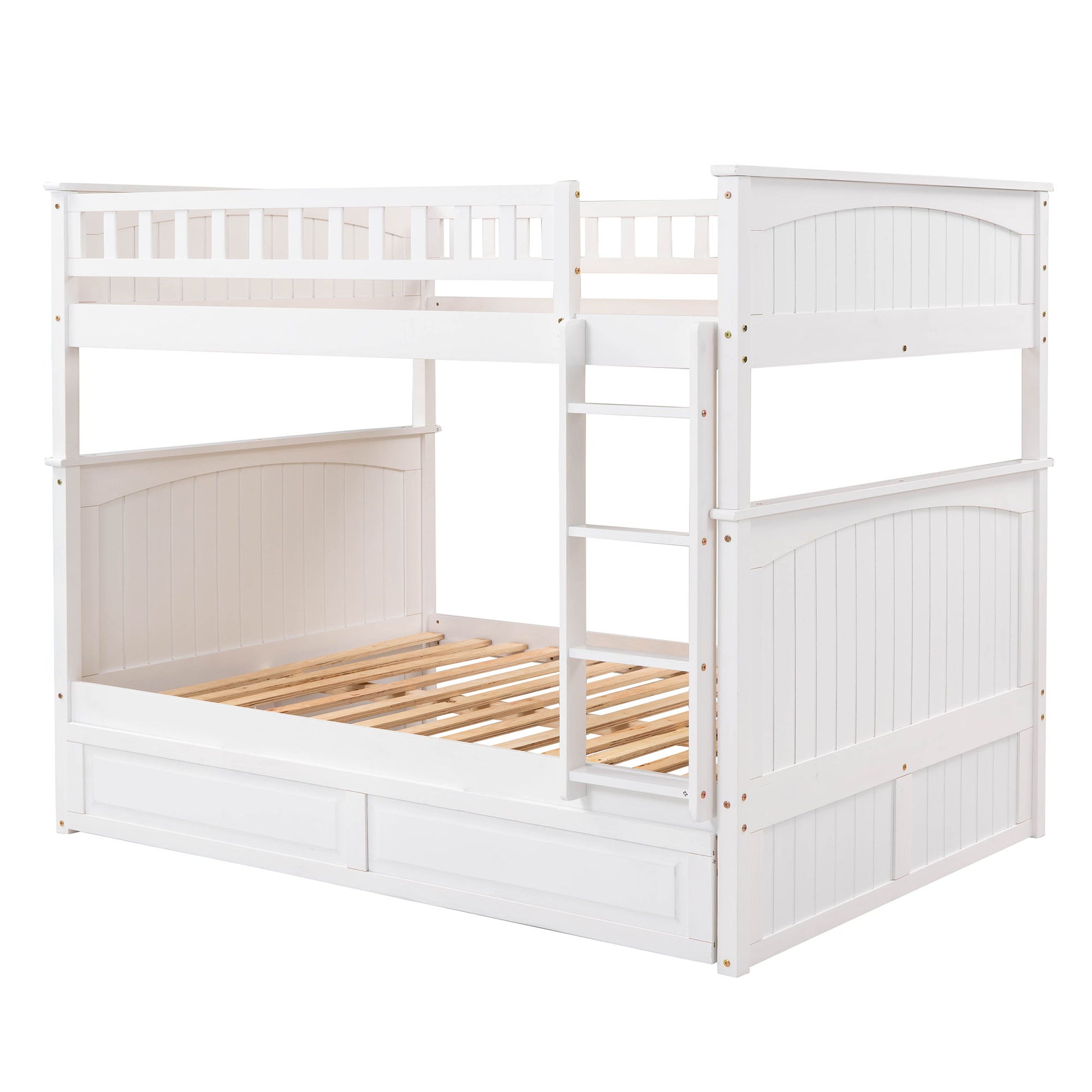 Bunk Bed With Twin Size Trundle, Guardrails - The Sleep Loft - Online Mattress Showroom NYC