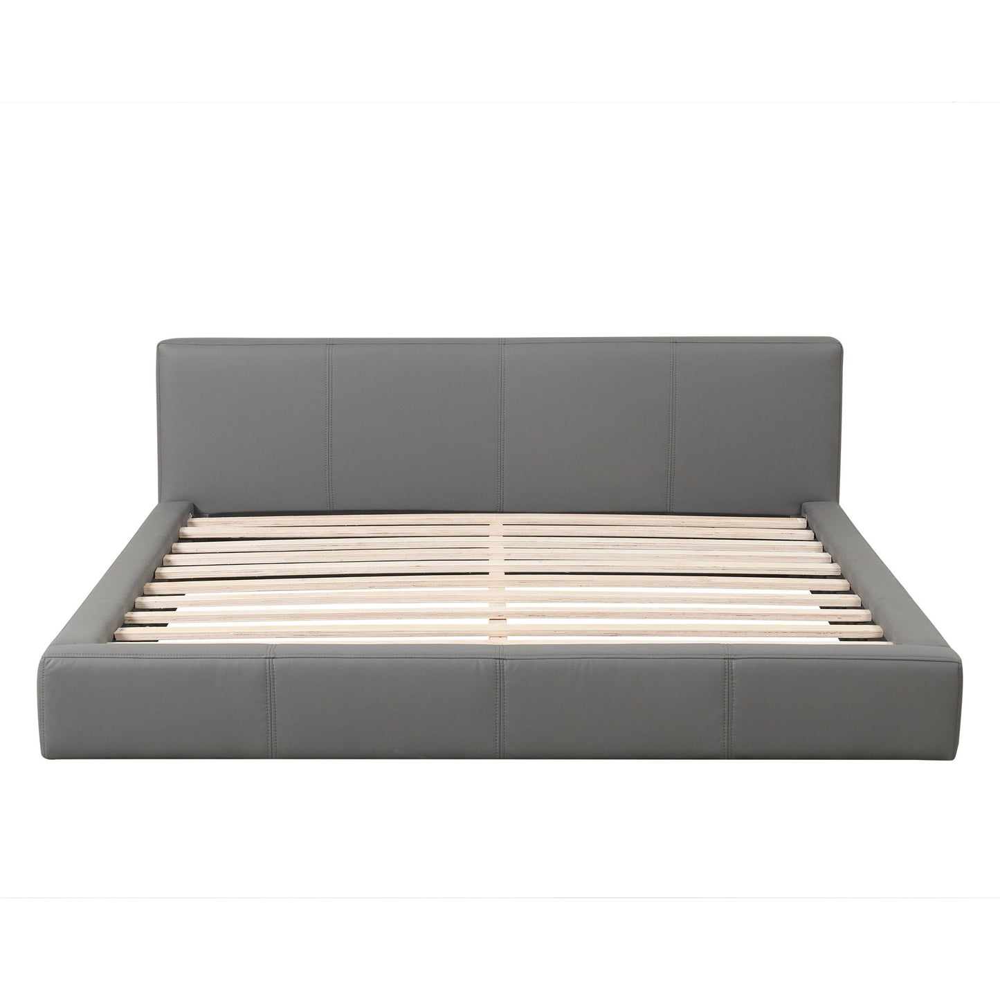 Stylish Upholstered Bed With Birch Wood Frame - The Sleep Loft - Online Mattress Showroom NYC