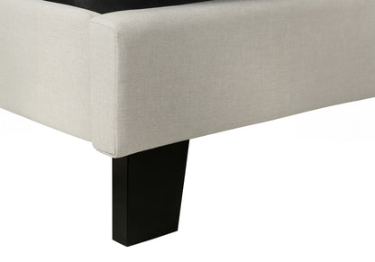 Queen Size Bed, Upholstered, Transitional - Beige - The Sleep Loft - Online Mattress Showroom NYC