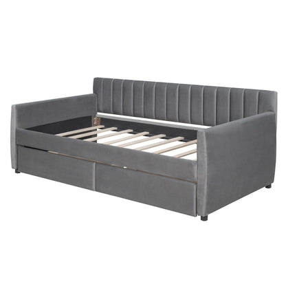 Upholstered Daybed With Slat Support - The Sleep Loft - Online Mattress Showroom NYC