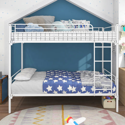 Space Saving Bunk Bed With Metal Frame And Ladder - The Sleep Loft - Online Mattress Showroom NYC