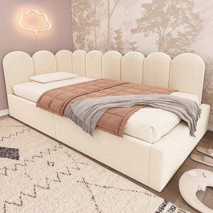 Upholstered Daybed With Metal Slatted Base - The Sleep Loft - Online Mattress Showroom NYC