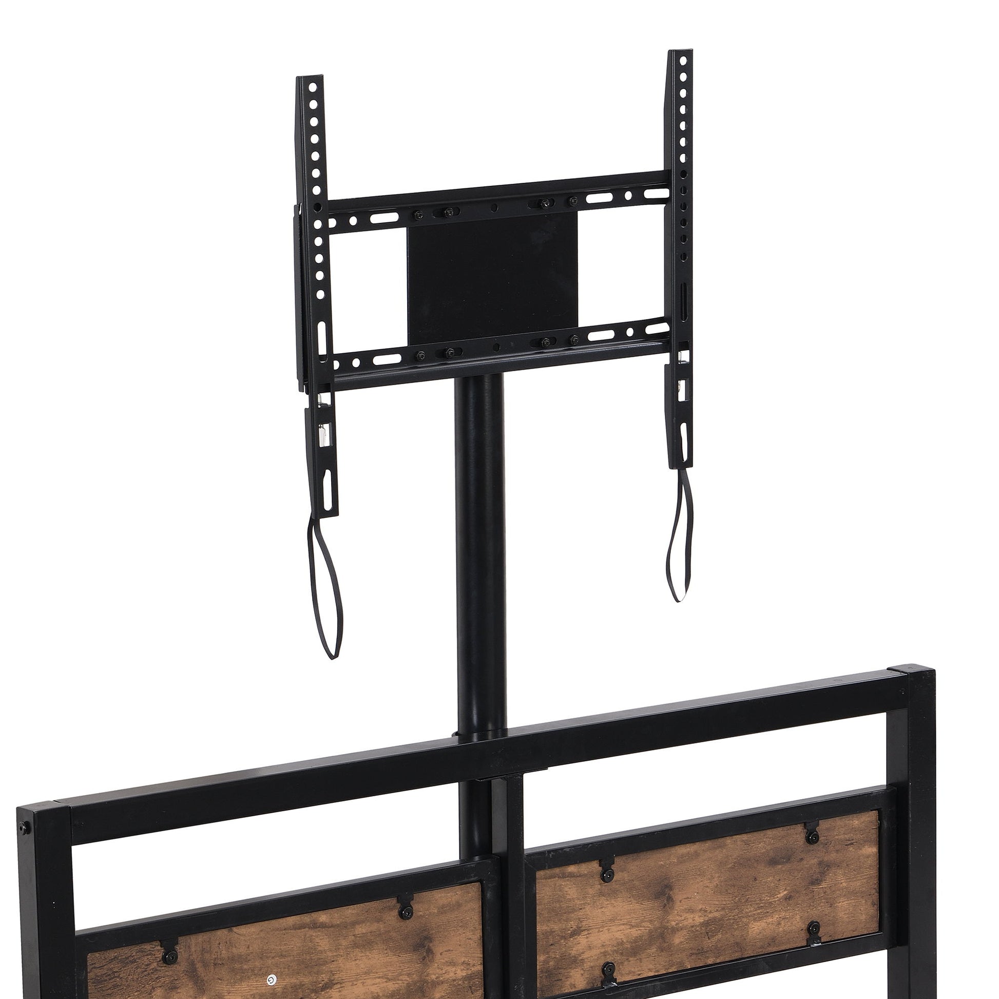 Twin Size Platform Bed With Headboard And Footboard, 2 Storage Drawers And Rotatable TV Stand - Black - The Sleep Loft - Online Mattress Showroom NYC