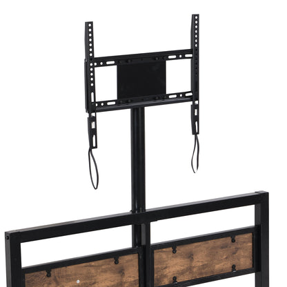 Twin Size Platform Bed With Headboard And Footboard, 2 Storage Drawers And Rotatable TV Stand - Black - The Sleep Loft - Online Mattress Showroom NYC
