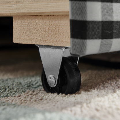 Gingham Daybed With USB Charging Port, Wave-Shaped Design - The Sleep Loft - Online Mattress Showroom NYC