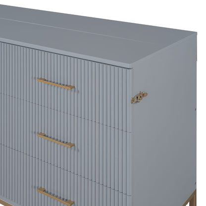 Murphy Bed With Frosted Glass Doors Design, Fake Drawers, Metal Legs - The Sleep Loft - Online Mattress Showroom NYC