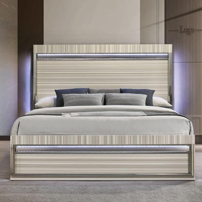 Leonor - Bed With LED Headboard And Footboard - The Sleep Loft - Online Mattress Showroom NYC
