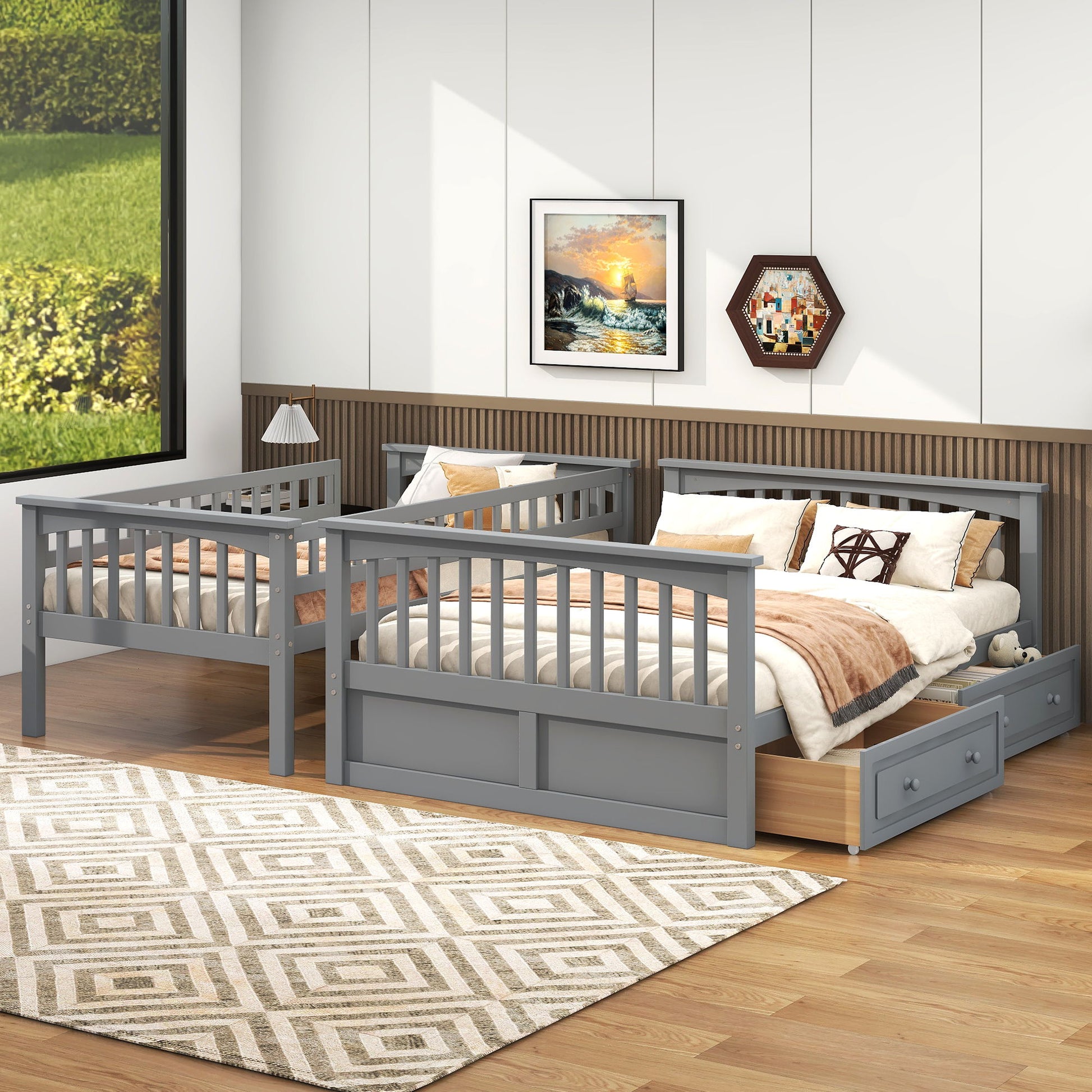 Bunk Bed With Drawers, Convertible Storage Bed - The Sleep Loft - Online Mattress Showroom NYC