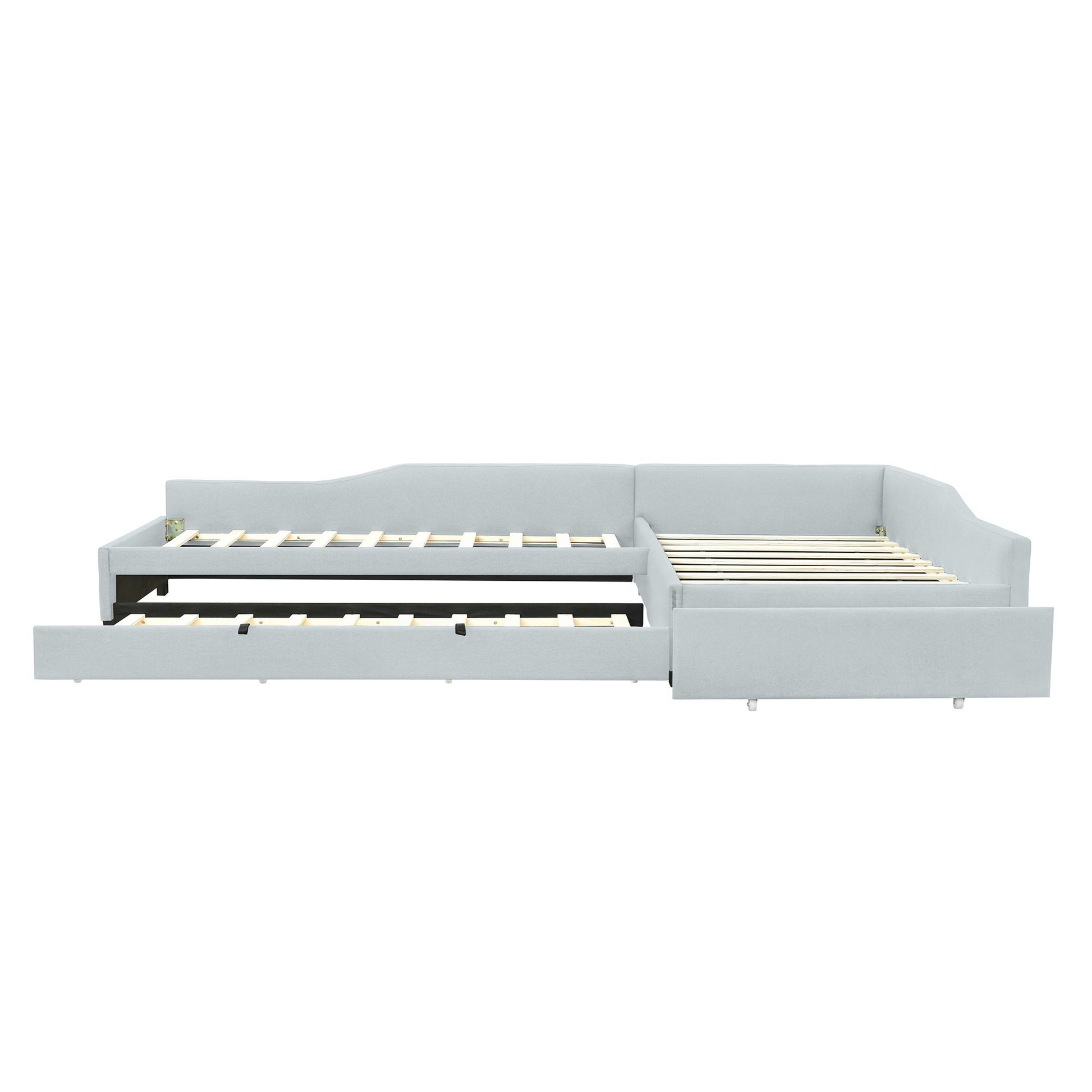 Upholstered Double Daybed With Trundle And Drawer - The Sleep Loft - Online Mattress Showroom NYC