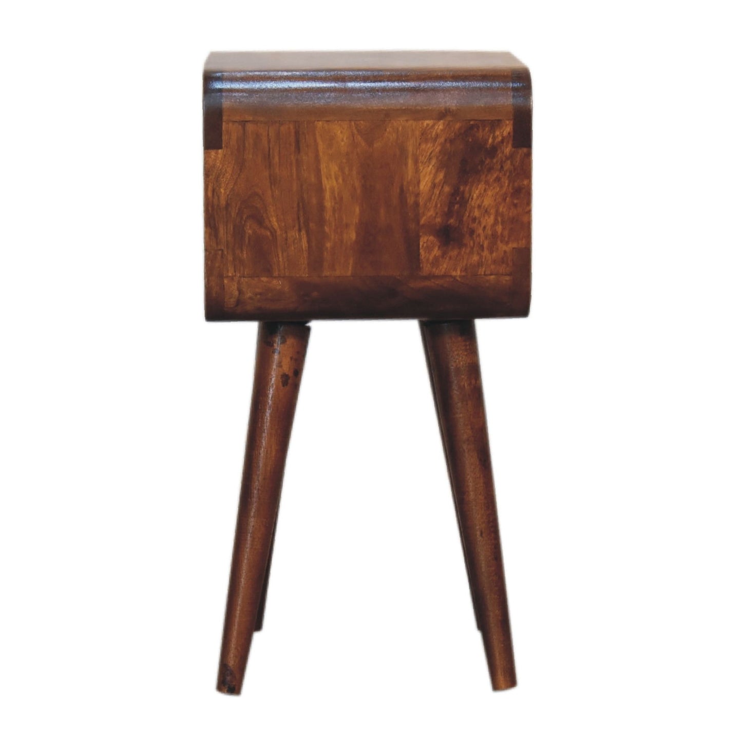 Minimalist Open Curved Nightstand - The Sleep Loft - Online Mattress Showroom NYC