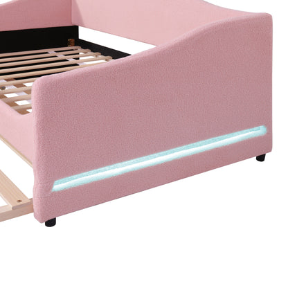 Design Upholstered Daybed With Light And Trundle - The Sleep Loft - Online Mattress Showroom NYC