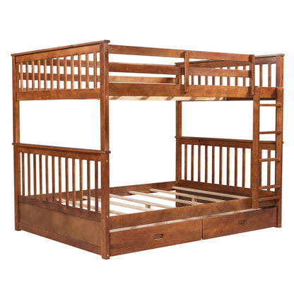 Bunk Bed With Ladders And 2 Storage Drawers - The Sleep Loft - Online Mattress Showroom NYC